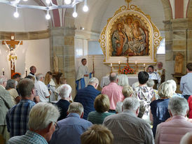 100 Jahrfeier Weingartenkapelle in Naumburg mit Bischof Dr. Michael Gerber (Foto. Karl-Franz Thiede)